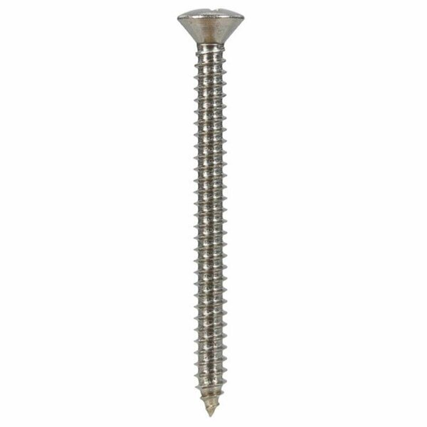 Homecare Products 823726 12 x 2.5 in. Phillips Oval Head Sheet Metal Screws Stainless Steel, 50PK HO2740206